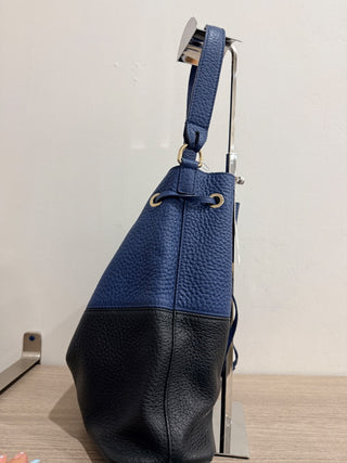 Furla leather two tone bucket bag