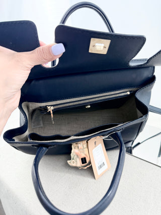 Versace leather medium size medusa bag with 2 straps