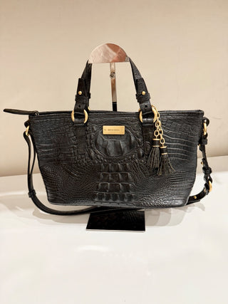 Brahmin horizontal textured leather bag