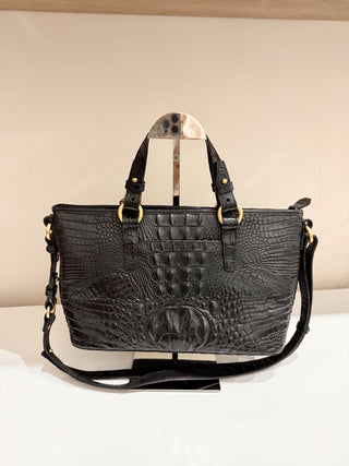 Brahmin horizontal textured leather bag