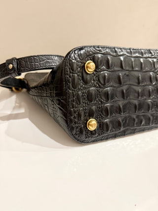 Brahmin horizontal textured leather bag