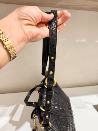 Brahmin horizontal textured leather bag