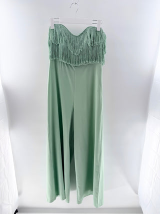 Hutch fringe embellished strapless jumpsuit, 8