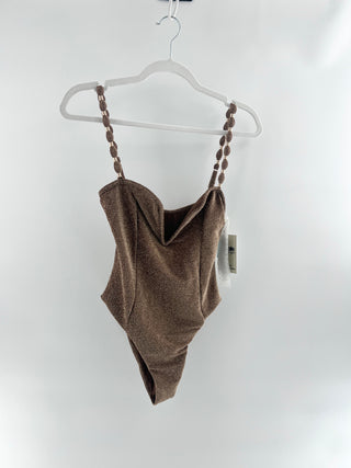 Devon Windsor Metallic brown one piece, S
