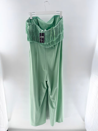 Hutch fringe embellished strapless jumpsuit, 8