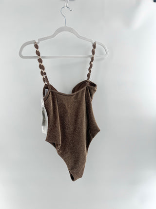 Devon Windsor Metallic brown one piece, S