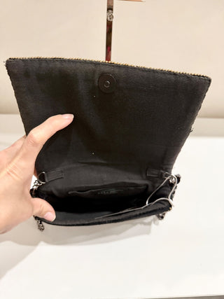 Zara sequin embellished fabric bag