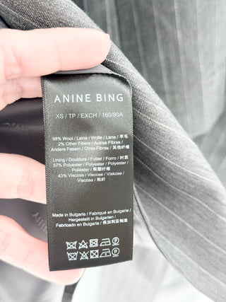 Anine Bing pinstriped set blazer and pants, blazer XS / bottom 4