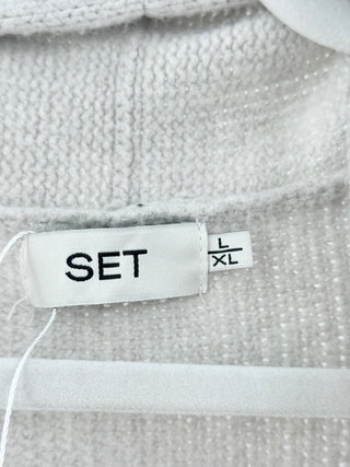 Set open long knit cardigan, L/XL
