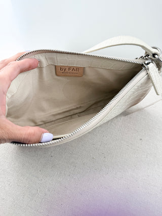 By Far textured leather medium size shoulder bag