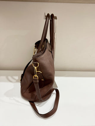 Prada large shopper leather bag with strap