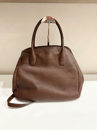 Prada large shopper leather bag with strap