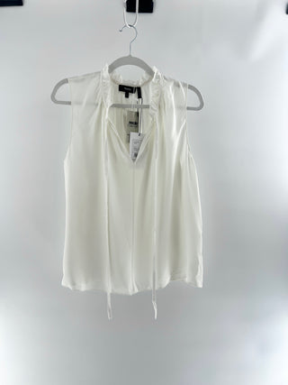 Theory 100% silk top sleeveless, L