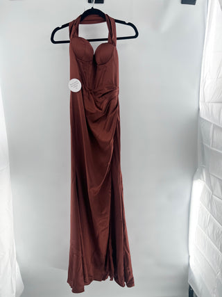 Oh Hello satin long dress, M
