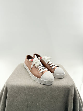 Prada satin low top sneakers, 39