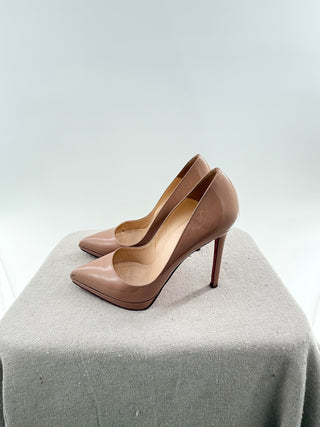 Christian Louboutin patent leather platform heels, 37.5