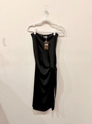 Hipnos strapless knot tie satin dress, <M