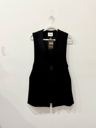 Dixie long one button vest, S