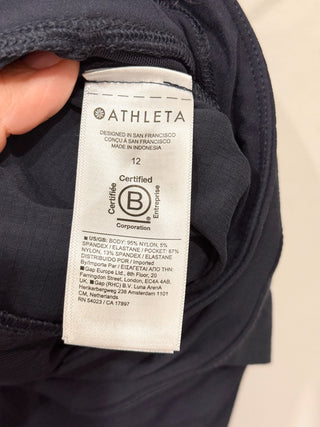 Athleta Navy Blue Parachute Pants, 12