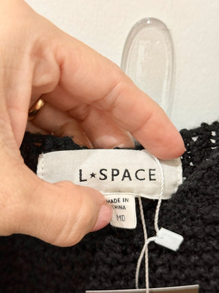 L Space crochet short dress, M