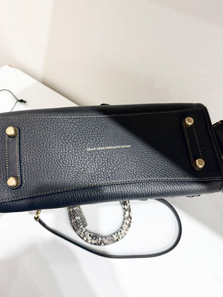 Coach floral applique leather bag