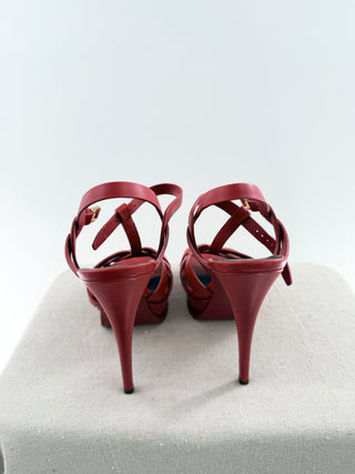 Saint Laurent tribute leather platform shoes, 37.5