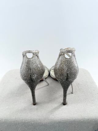 Stuart Weitzman heel sparkly sandals, 7