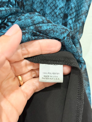 MISA long pattern dress, S