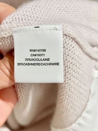 Brochu Walker Wool Cashmere Sleeveless Crewneck Knit Sweater Blush Women's XS
