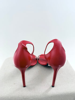 Saint Laurent leather high heel sandals, 41
