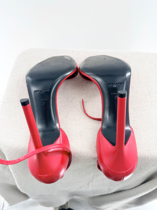 Saint Laurent leather high heel sandals, 41