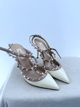 Valentino patent leather rockstud heels, 37.5