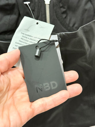 NBD faux leather corset top, S