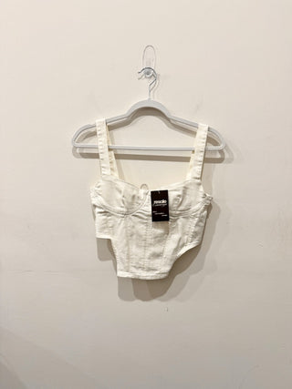 Zara denim corset top, M