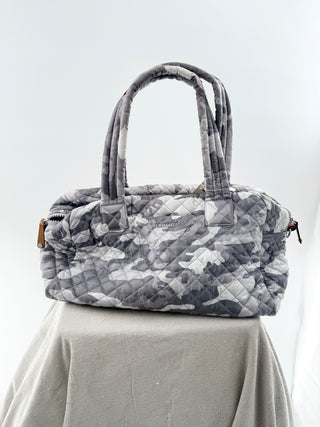 MZ wallace nylon jimmy travel tote bag camo