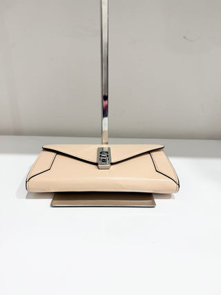 Henri Bendel leather wallet with silver hardware