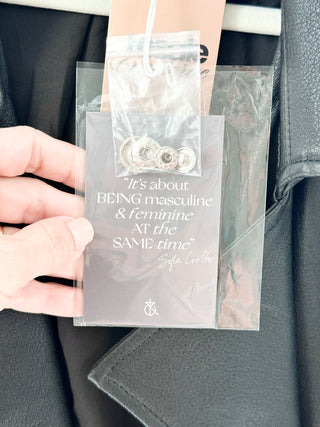 4th and reckless faux leather trench coat featuring relaxed silhouette with oversized lapels and adjustable waist tie, 2