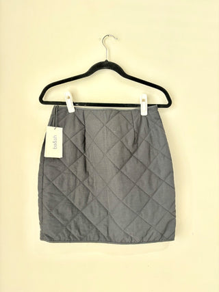 Ba&Sh black quilted mini skirt NWT, 2