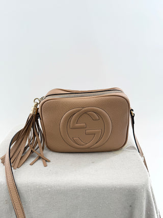 Gucci pebbled calfskin small soho disco bag