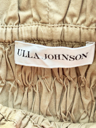 Ulla Johnson green cotton smocked bow top, 2