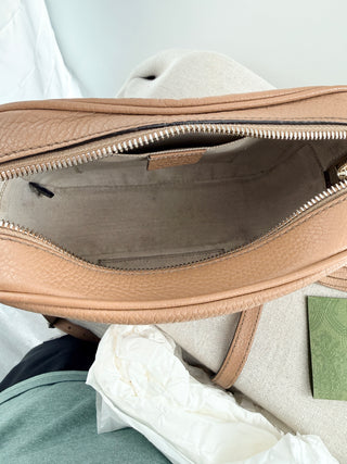 Gucci pebbled calfskin small soho disco bag
