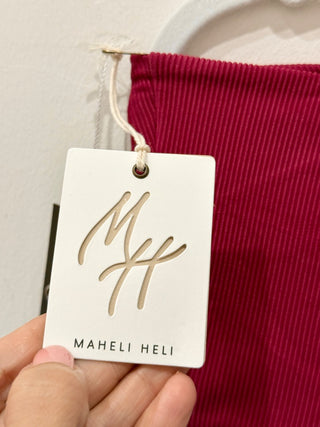 Maheli Heli ribbed asymmetrical crop top, S