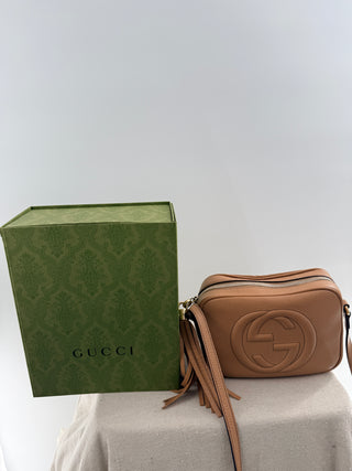 Gucci pebbled calfskin small soho disco bag