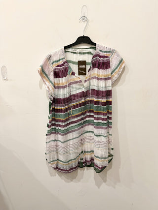 Burning Torch short striped cover up, S