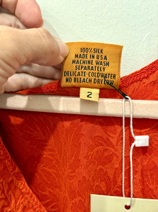 Uru textured silk top, 2 / M