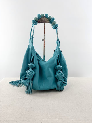 Shanghai Tang leather shoulder bag