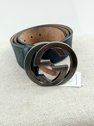 Gucci men GG belt with GG print, 85 / 34