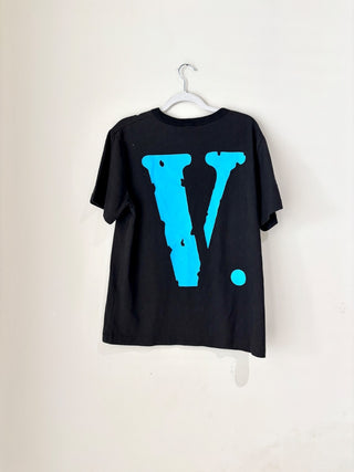 Vlone Staple Baby Blue V 100% Cotton Oversized Tee Shirt Black Men's Size Medium