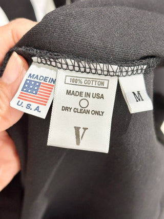 Vlone Staple Baby Blue V 100% Cotton Oversized Tee Shirt Black Men's Size Medium