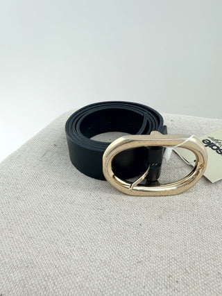 Anine Bing signature link belt wide leather, M/L
